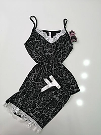 Askılı şort takım