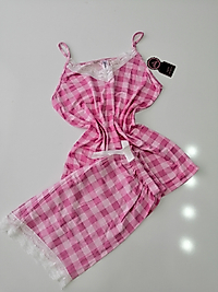 Askılı şort takım