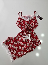 Askılı şort takım